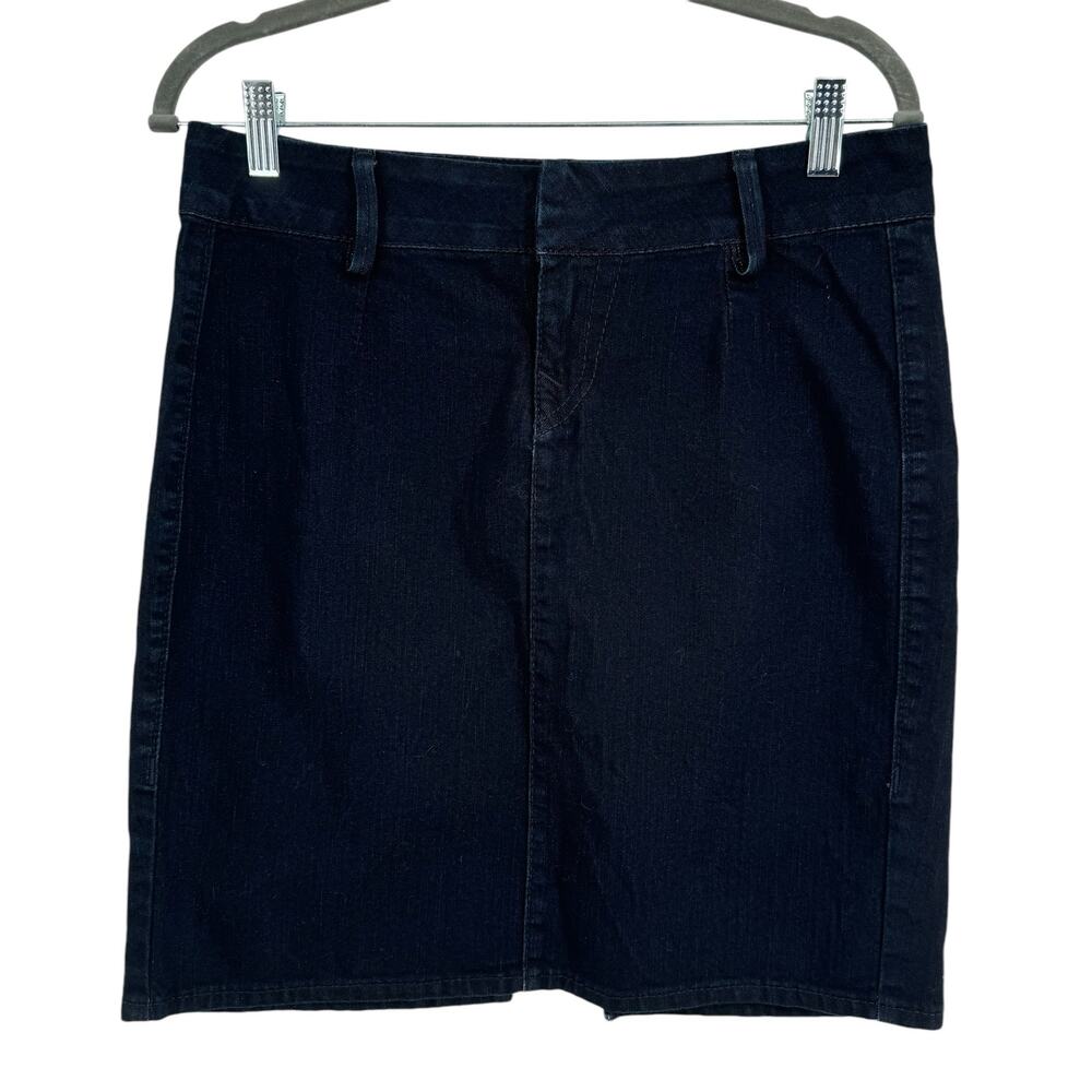 True Religion Denim Pencil Skirt 29 Dark Blue Jean Above the Knee Short
